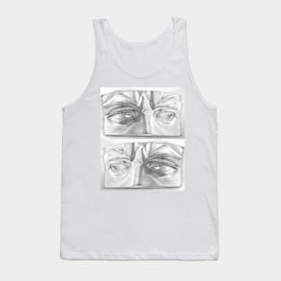 Michelangelo's Sculpture Eyes Drawing Tank Top